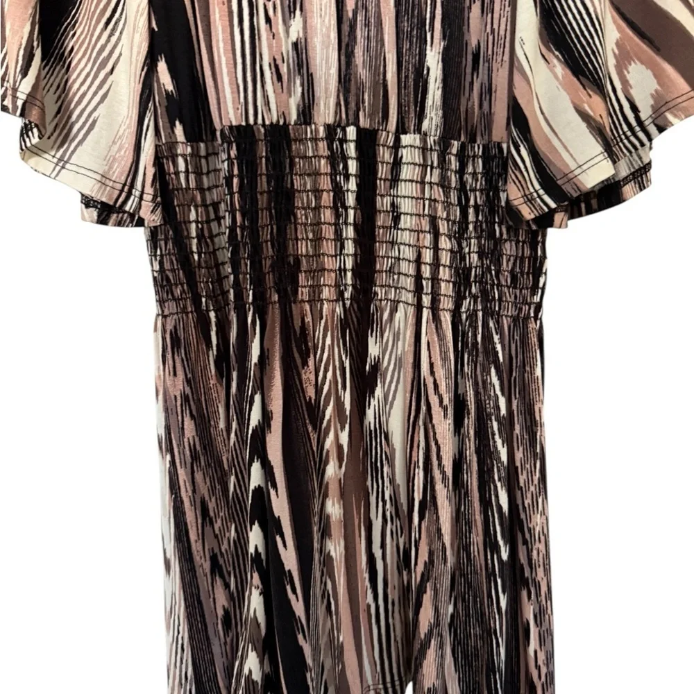 VERONICA M Brown Tan Casual Dress Women XS